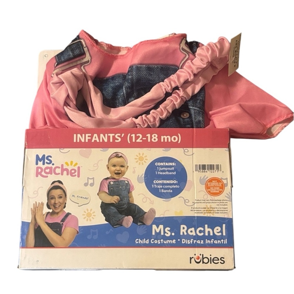 Rubie's Ms. Rachel Pink and Blue Infant Costume with Headband